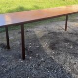 Industrial iron and wood table