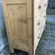 Old retro vintage chest of drawers 3 drawers wooden crude façade oak