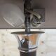 Vintage Ikea Mushroom Dakapo Bauhaus / Art Deco chrome lamp