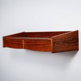 Rosewood wall console with two drawers