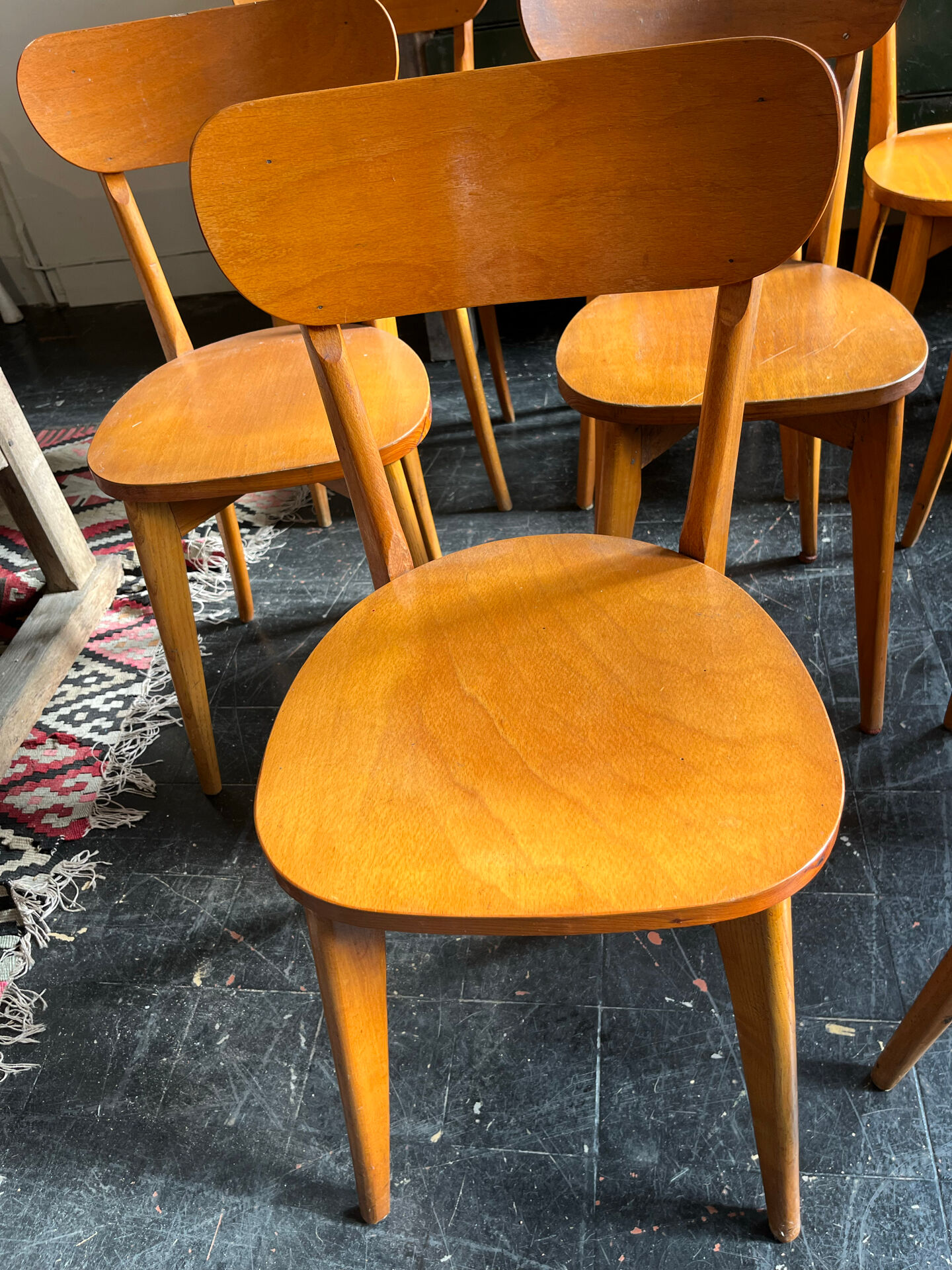 Set of 10 bistro chairs