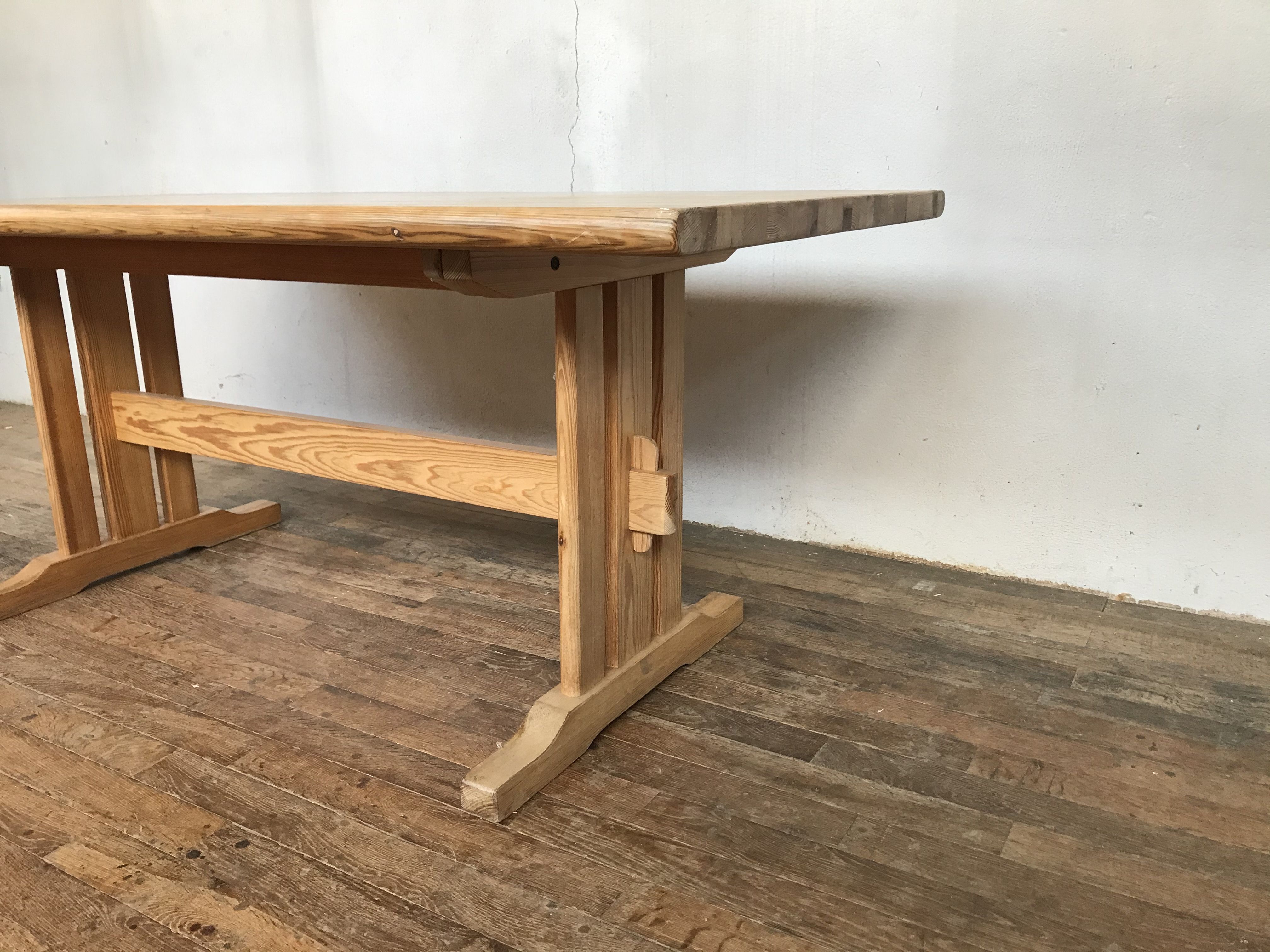 Set table and chairs pine 1950/1960