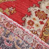 4x7 Rug For Bedroom Red Oriental Antique Vintage Rug, 122x214Cm