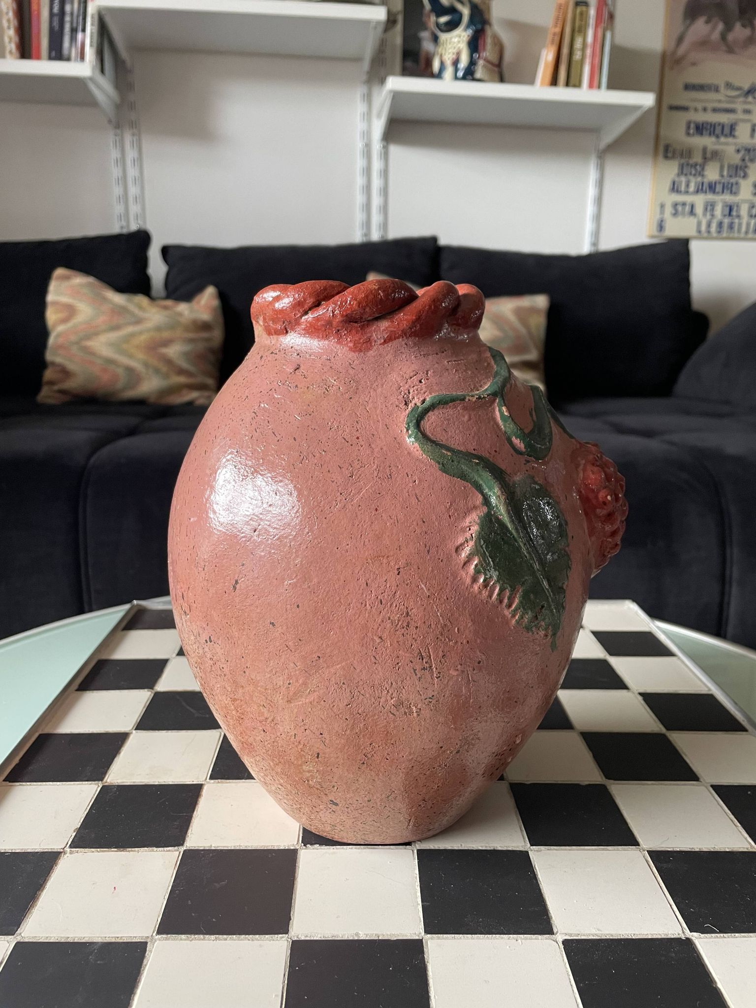 Vase vintage en céramique artisanale