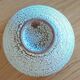 Korean bowl, terracotta and white droplet glaze