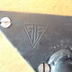 Table basse vintage formica marron sif