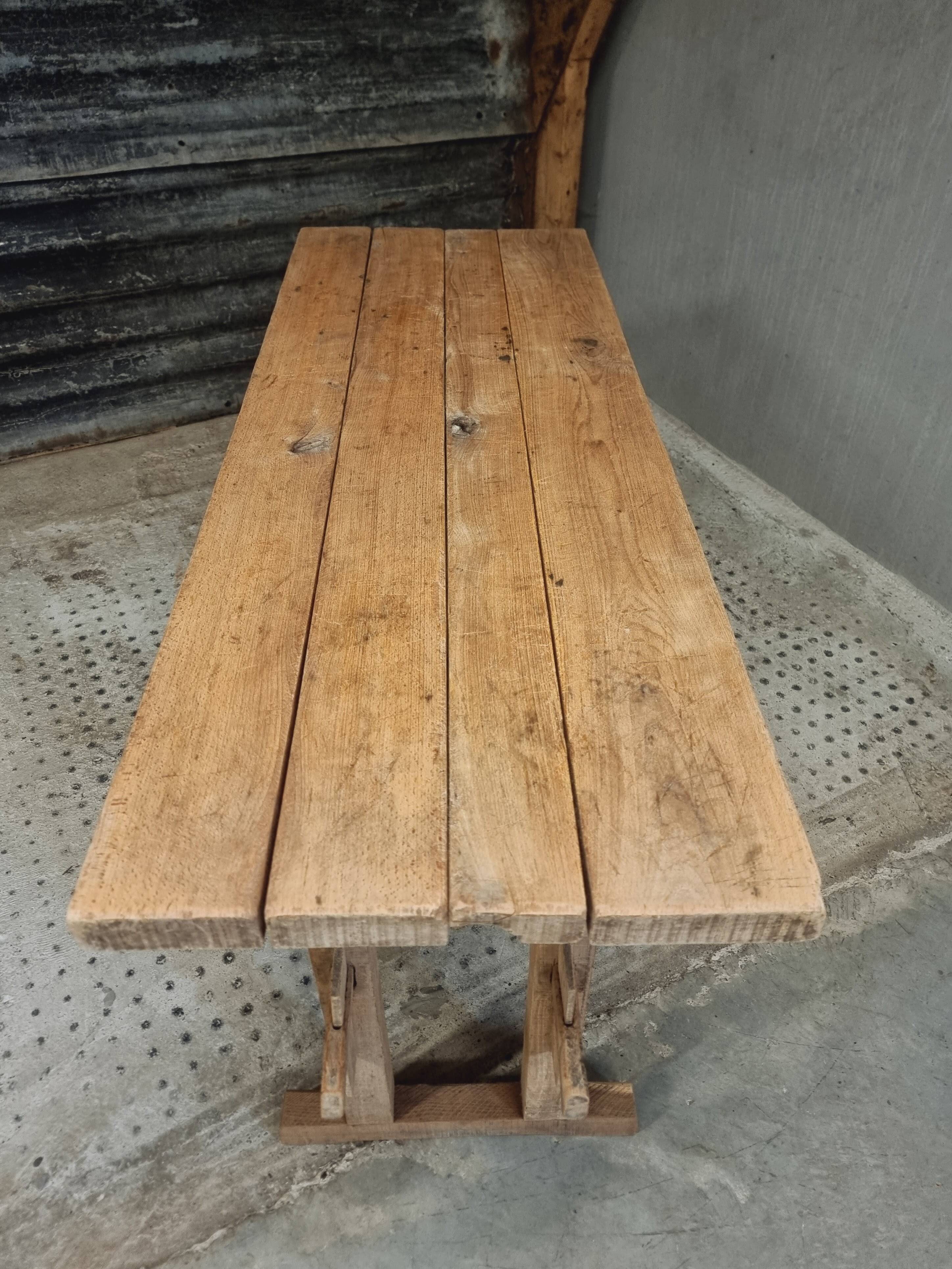Old workbench side table bathroom furniture oak/beech 60x160cm