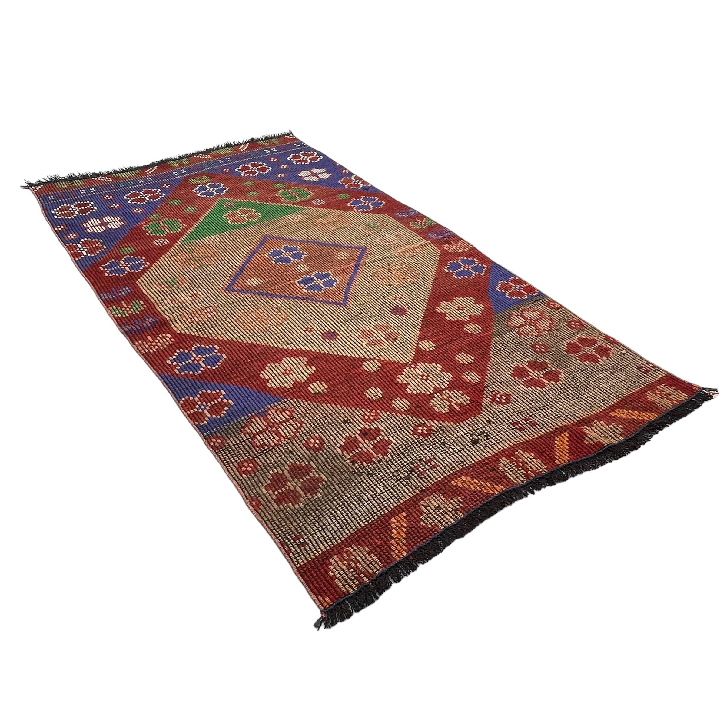 Vintage turkish kilim rug , 220 x 117 cm