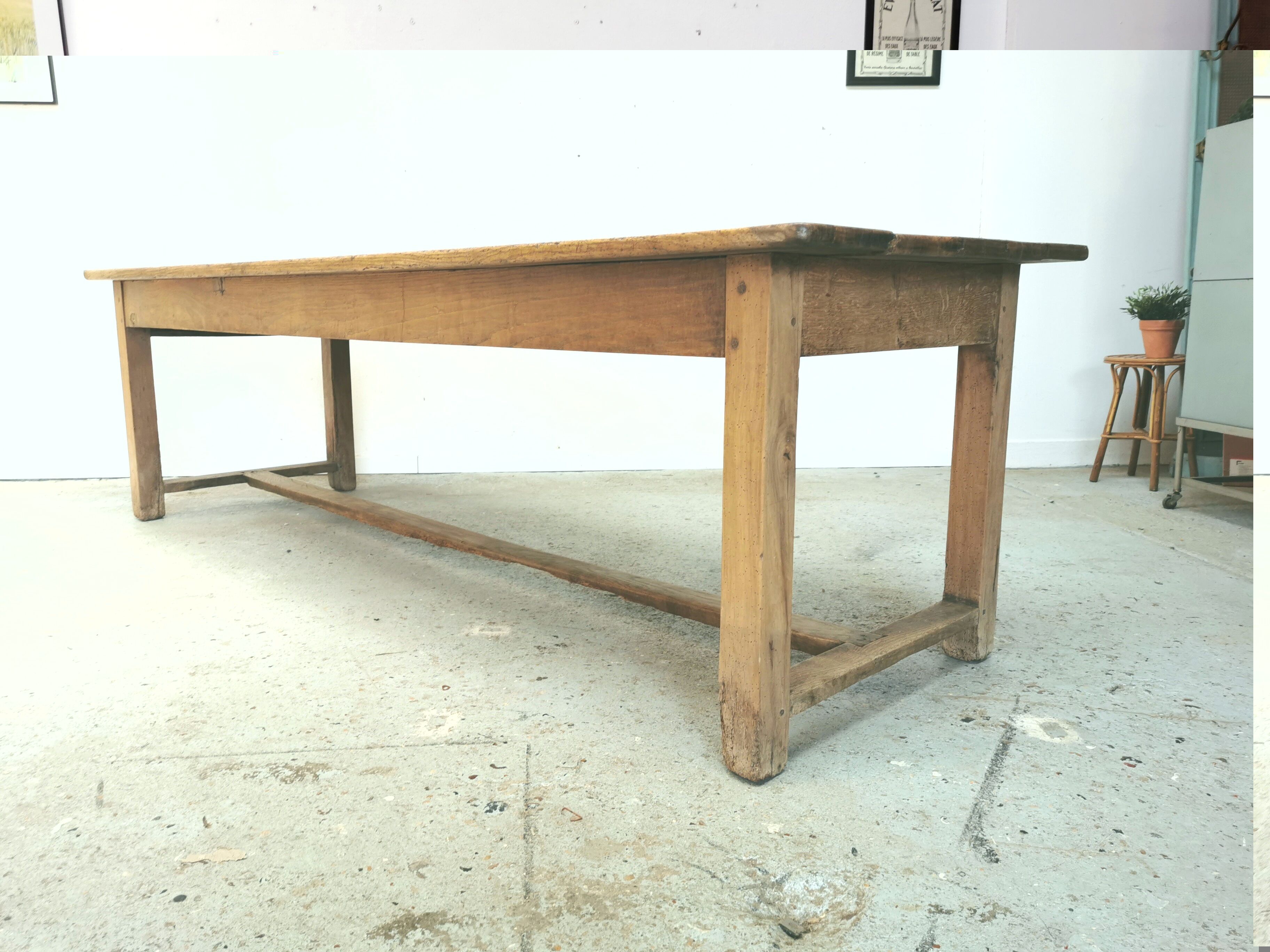 Table de ferme en chêne 260cm