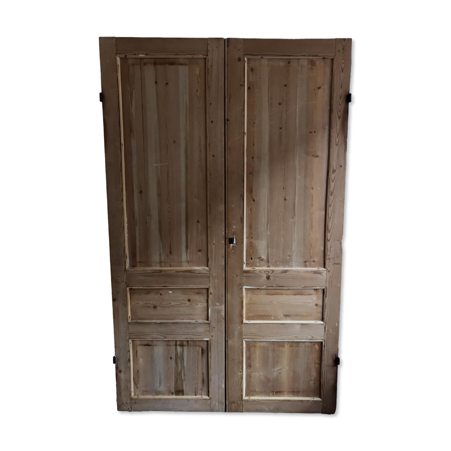 Pair of old XIX pine doors