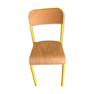 Yellow footing school chair