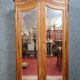 Cabinet louis XV rockery in walnut marquetry around 1850-1880