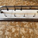 Door towels kitchen old metal white tiles