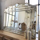 Italian design milked gold mirror