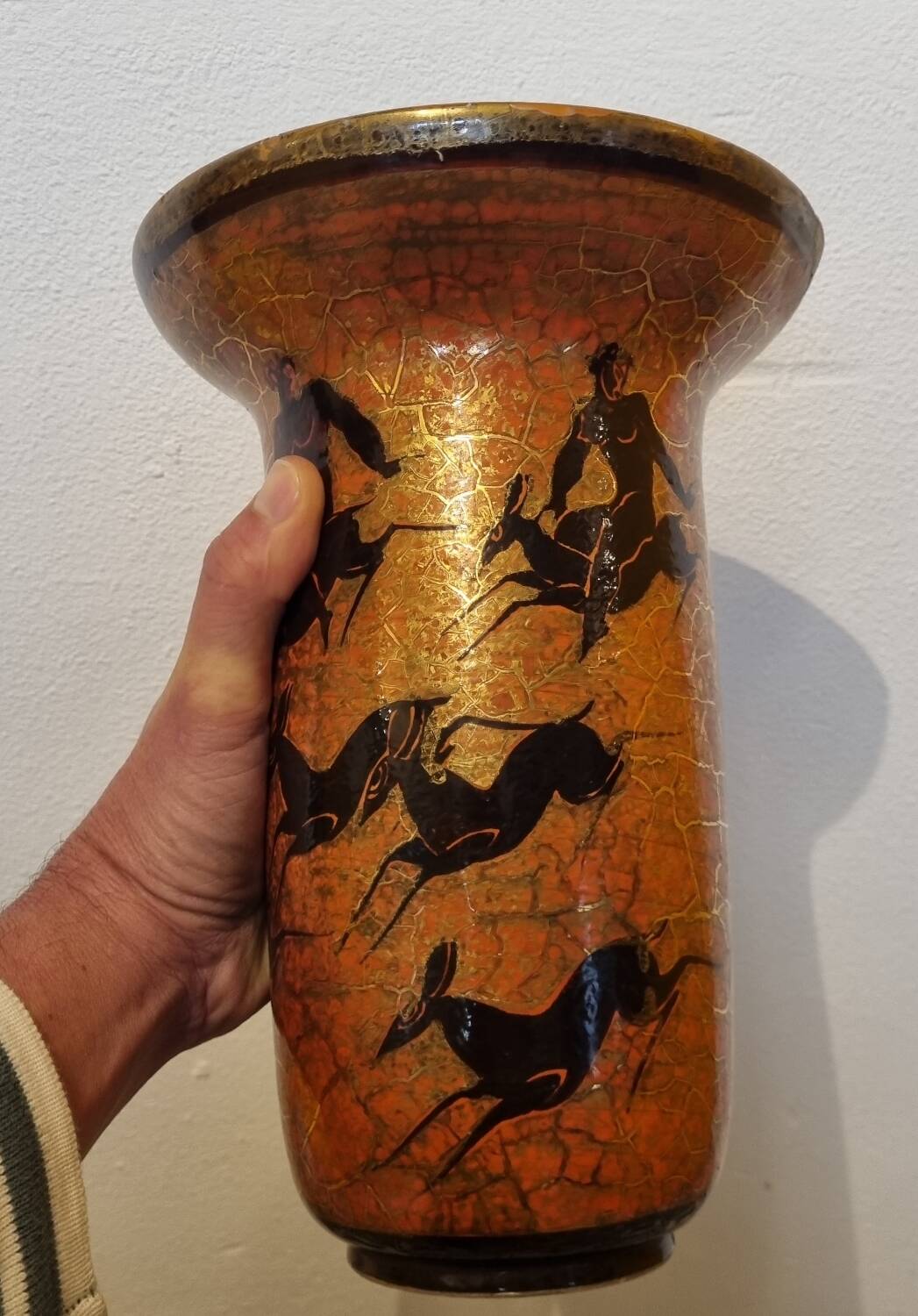 J.Mayodon ceramic vase, 27cm