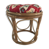 Vintage rattan stool