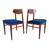 Paire de chaises Mid Century Modern Josef Frank Wiesner Hager 1950