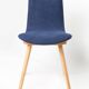 Mid-Century vintage navy blue chair, Fameg factory, Poland, 1960s