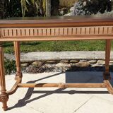 Renovated Henri II style desk with drawers