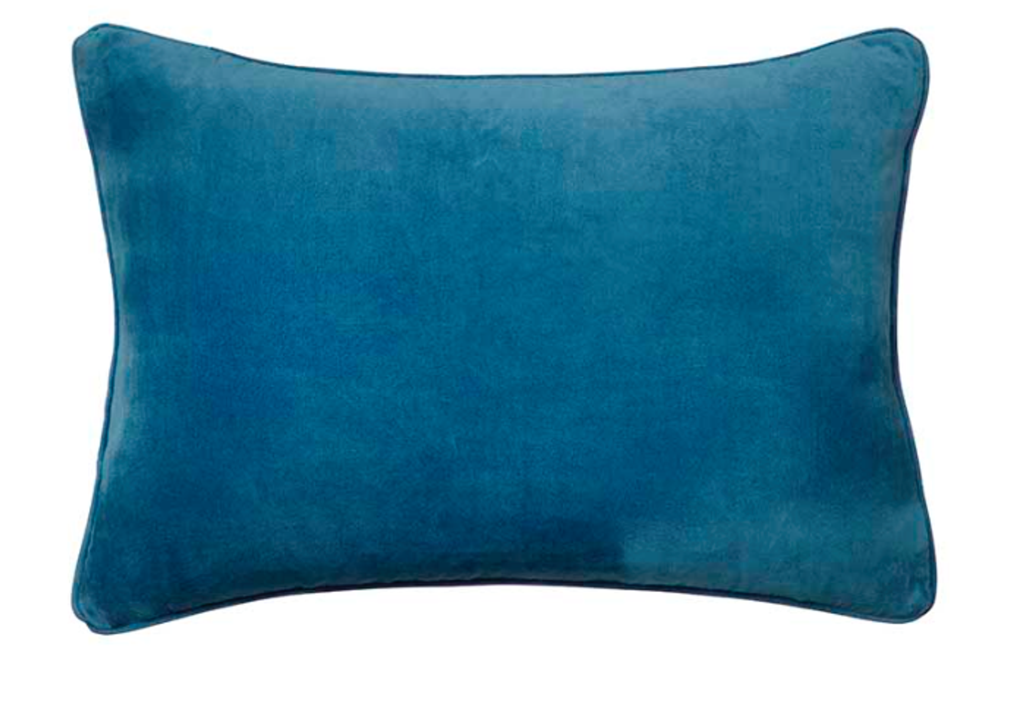 Coussin en velours 50x33cm couleur bleu profond