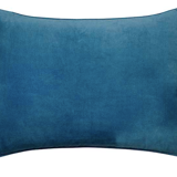 Velvet cushion 50x33cm deep blue color