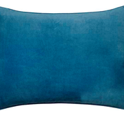 Coussin en velours 50x33cm couleur bleu profond
