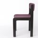 1 of 6 Vintage German Dining Chair, 1950s–1960s, Black Beechwood, Pastel