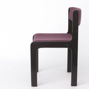 1 of 6 Vintage German Dining Chair, 1950s–1960s, Black Beechwood, Pastel