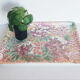 Vintage fiberglass top, floral pattern, vintage french