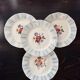 4 vintage Sarreguemines “Claude” dinner plates - Earthenware with floral decoration