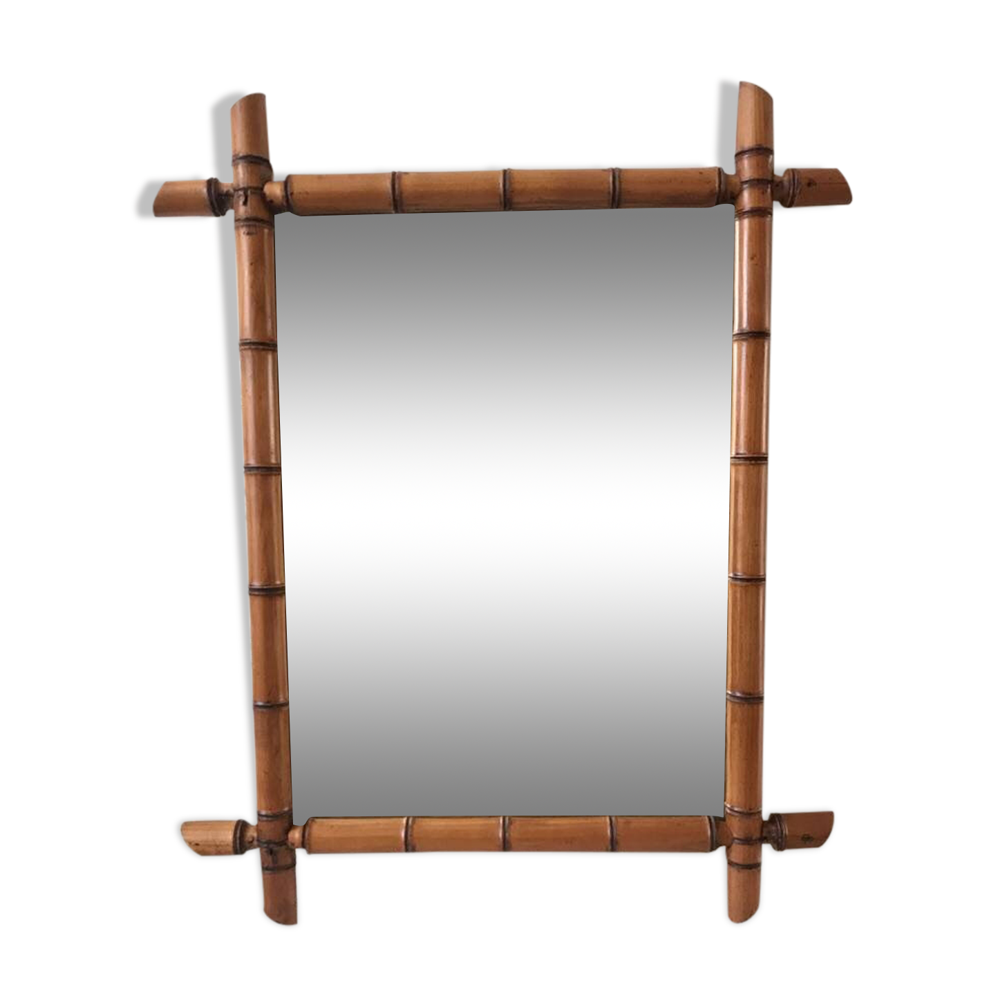 Barber mirror style bamboo XXth