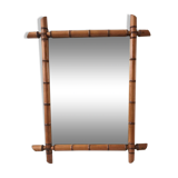 Barber mirror style bamboo XXth