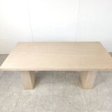 Vintage travertine dining table, 1970s