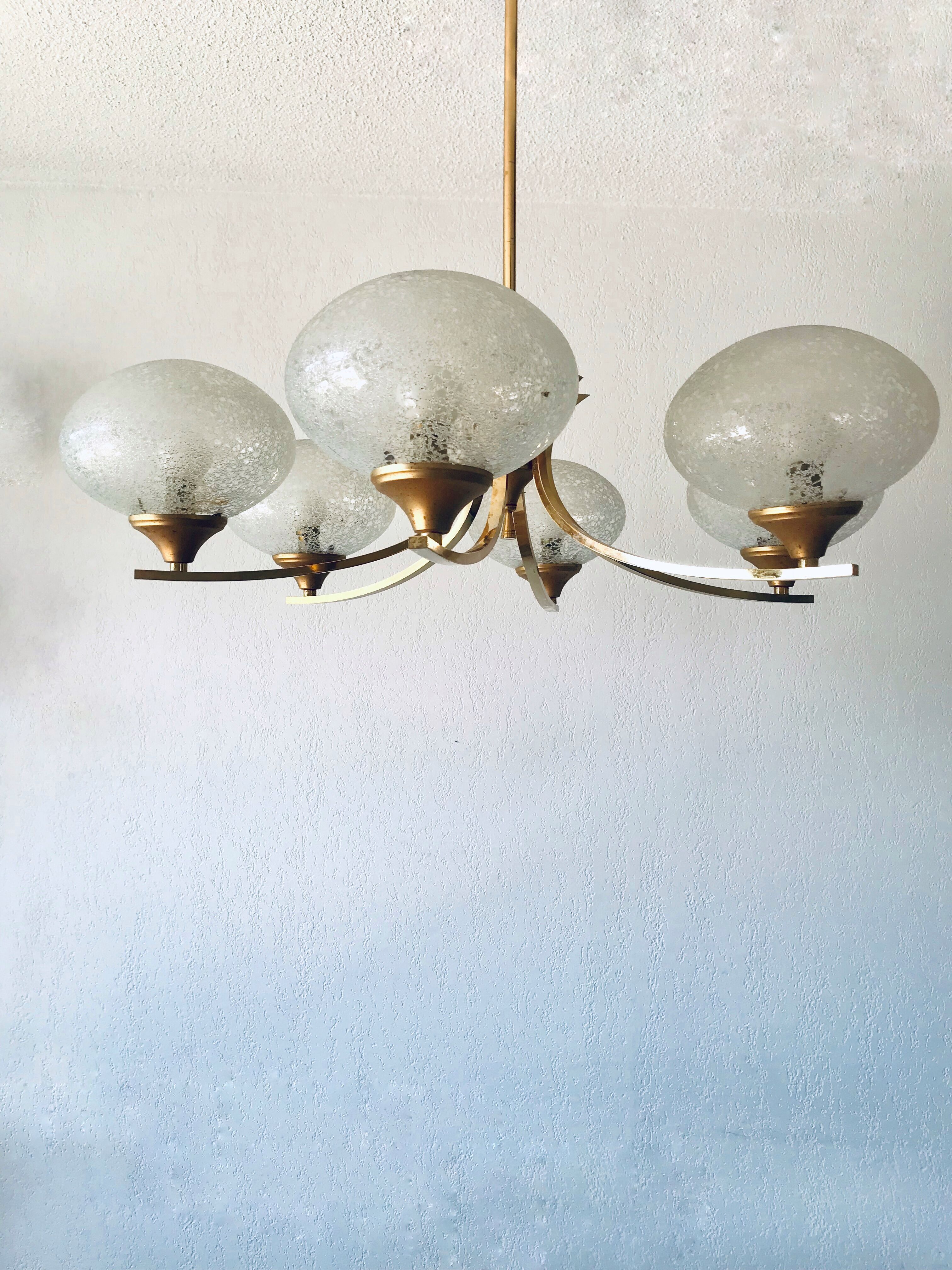 Lustre art déco 6 feux