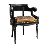 Leather office armchair 1920'