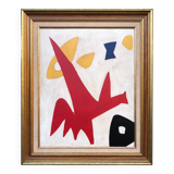 Peinture abstraite encadrée