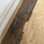 Wooden wabi-sabi bench