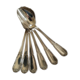 6 small silver-plated Boulenger spoons