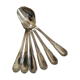 6 small silver-plated Boulenger spoons