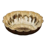 Large silver-plated metal dish from the second half of the 20th century