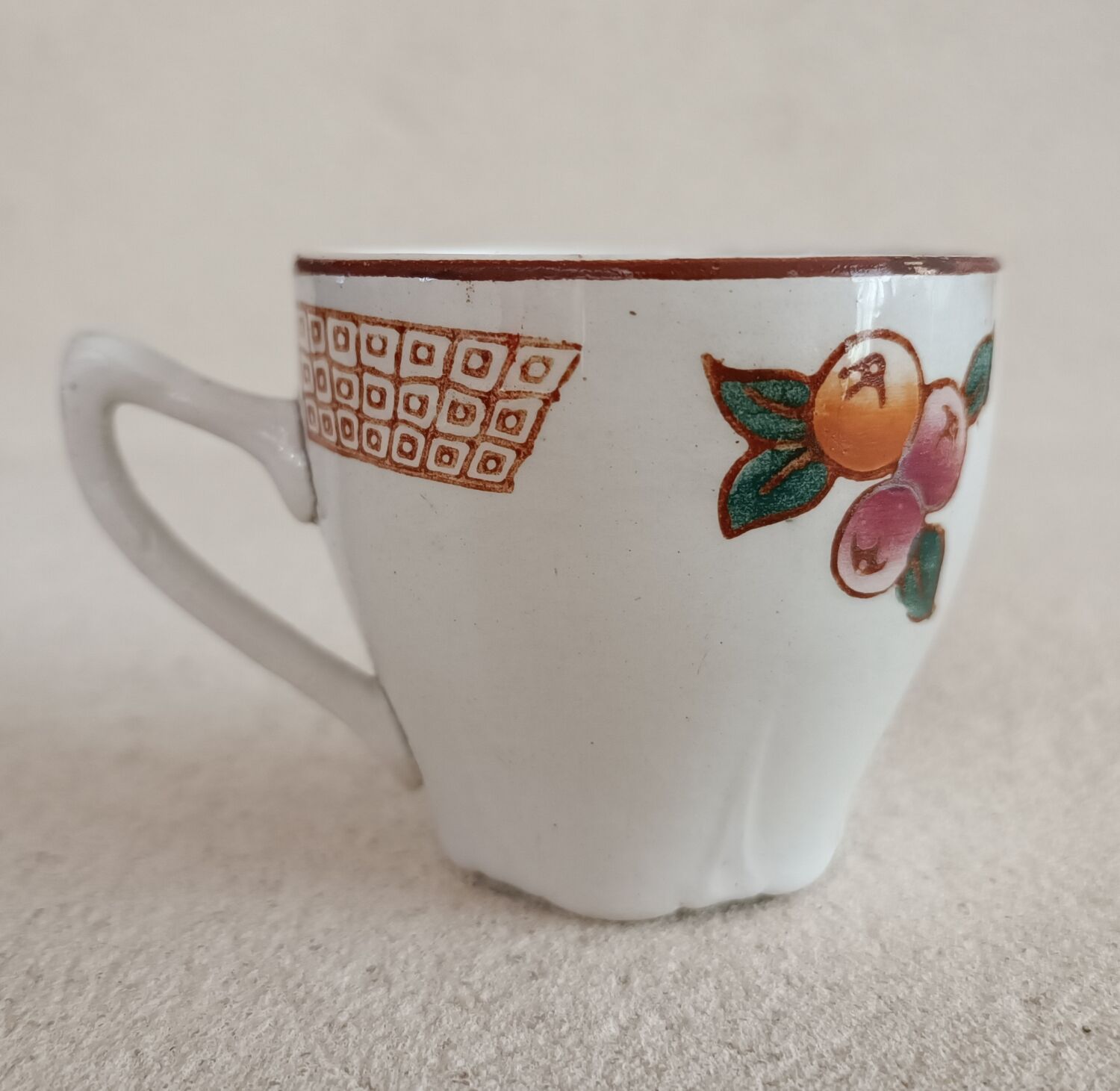 Longwy iron earth mug