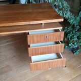 Beautiful desk veneer teak 80s