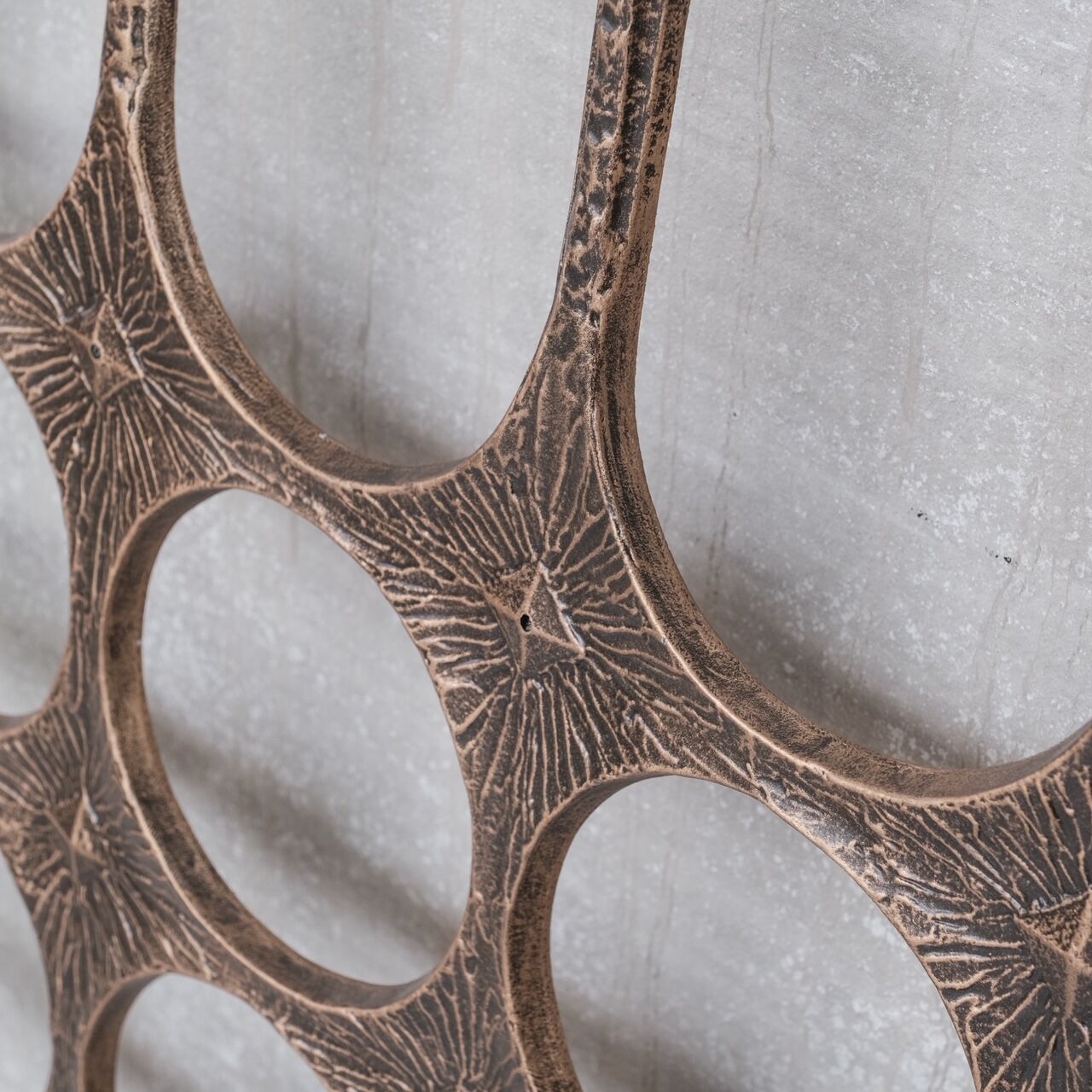 Brutalist metal mid-century wall hanging or decorative artwork (no.2)