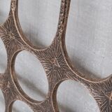 Brutalist metal mid-century wall hanging or decorative artwork (no.2)