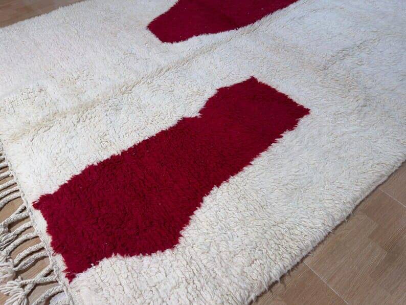 Pure natural wool rug, size 200 x 300 cm