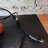 Patinated wooden sculptural lamp – unique piece