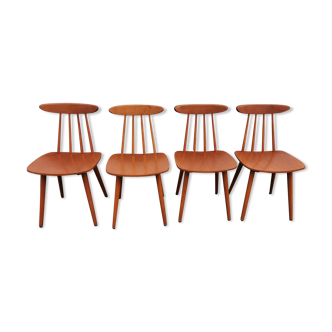 Chaise vintage style scandinave années 60
