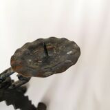 Brutalist style candlestick holder