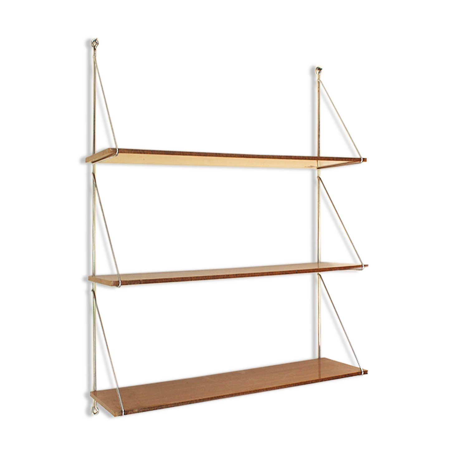 Formica and metal shelf