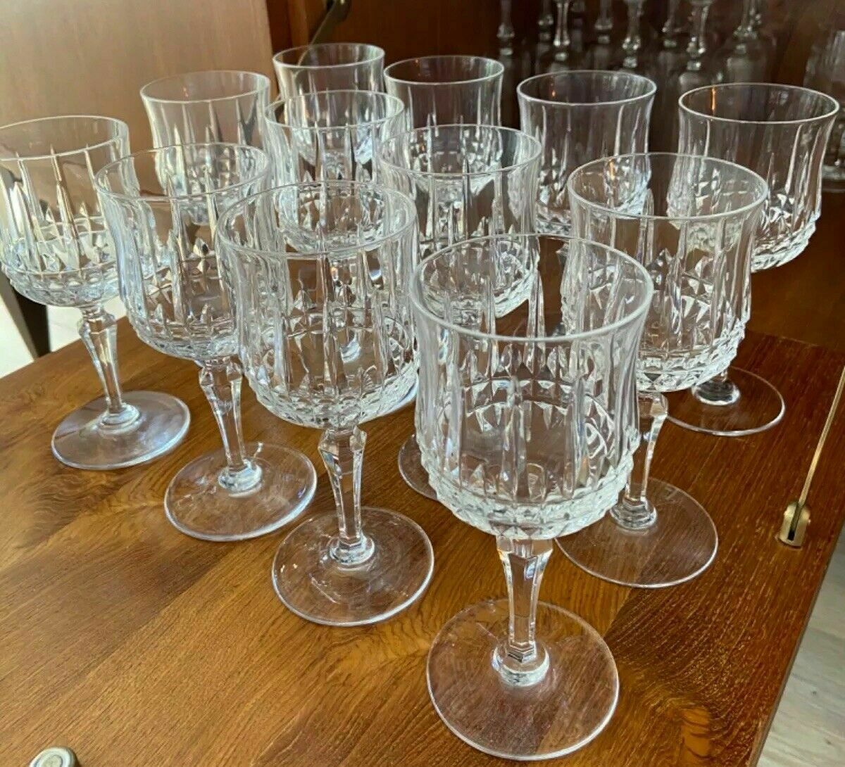 Sèvres 12 glasses of wine or crystal water Cristallerie de Sèvres Paris
